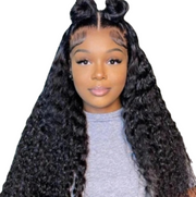 Curly Loose Deep Wave Malaysian HD Lace Frontal Wig